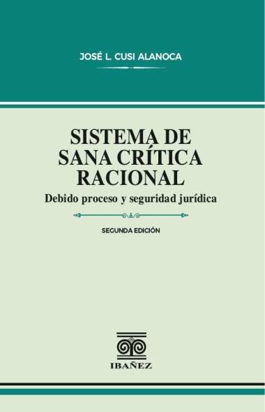 Portada: Sistema de sana crítica racional