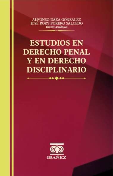 Portada: Estudios en derecho penal y en derecho disciplinario