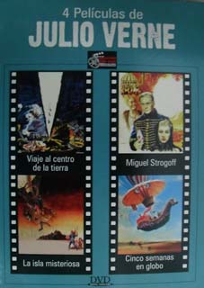 Portada: 4 Películas de Julio Verne