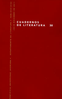 Portada: Cuadernos de Literatura No. 30