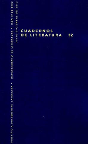 Portada: Cuadernos de Literatura No. 32