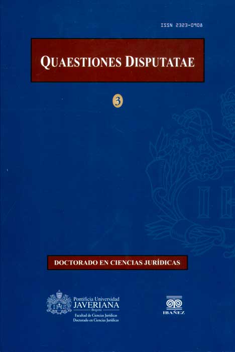 Portada: Quaestiones Disputatae 3