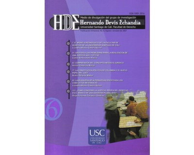 Portada: Revista Hernando Devis Echandía No. 6