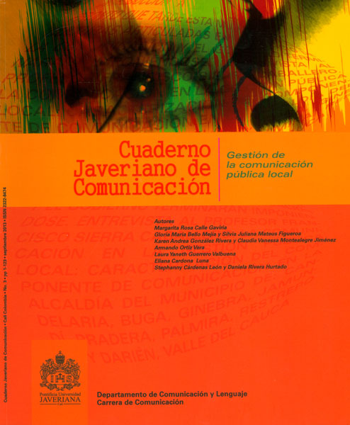 Portada: Cuaderno javeriano de comunicación. Gestión de la comunicación pública local
