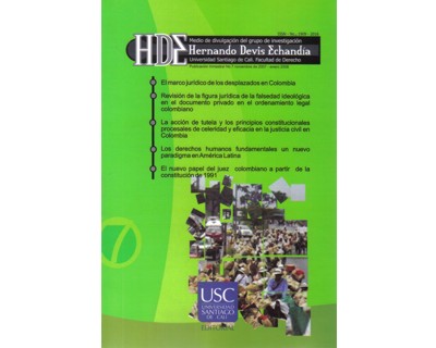 Portada: Revista Hernando Devis Echandía No. 7