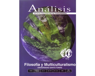 Portada: Análisis. Revista colombiana de humanidades. No. 72. Filosofía y multiculturalismo