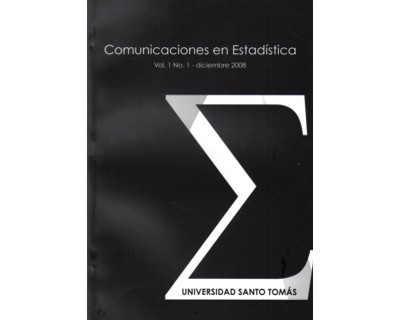 Portada: Comunicaciones en estadística Vol. 1 No. 1