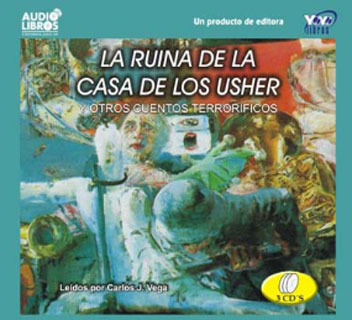 Portada: La ruina de la casa de los Usher y otros cuentos terroríficos (Incluye 3 CD`s)