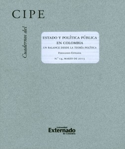 Portada: Cuadernos del CIPE No. 14. Estado y política pública en Colombia: un balance desde la teoría política