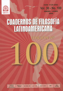 Portada: Cuadernos de Filosofía Latinoamericana. Vol. 30 No. 100