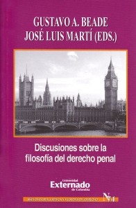 Portada: Discusiones sobre la filosofía del derecho penal