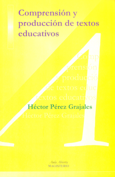 Portada: Comprensión y producción de textos educativos