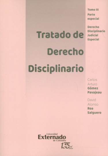 Portada: Tratado de derecho disciplinario, tomo III,