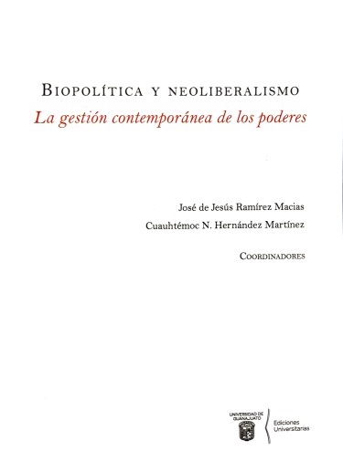 Portada: Biopolítica y neoliberalismo