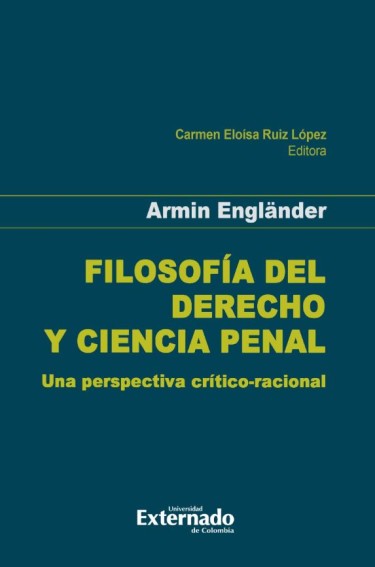 Portada: Filosofía del derecho y ciencia penal