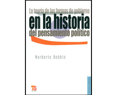 Portada: La teoría de las formas de gobierno en la historia del pensamiento político. Año académico 1975-1976