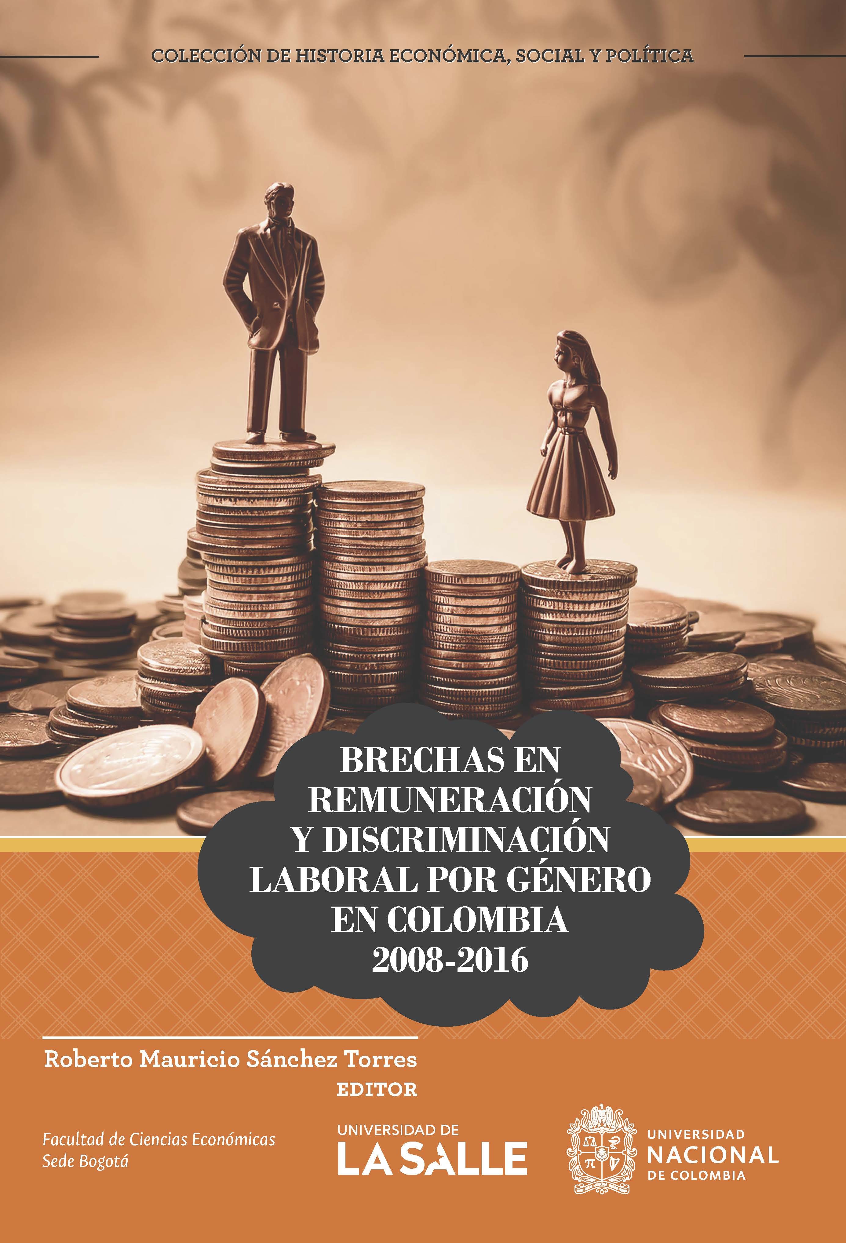 Portada: Brechas en remuneración y discriminación laboral por género en Colombia 2008-2016