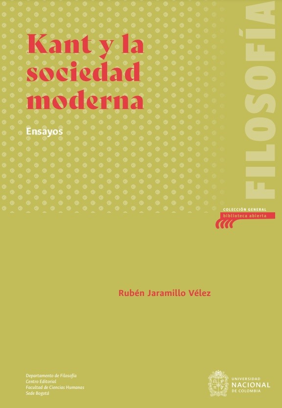 Portada: Kant y la sociedad moderna