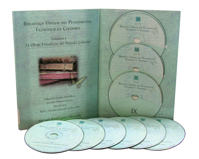 Portada: Biblioteca virtual del pensamiento filosófico en Colombia. 24 Obras Filosóficas del Periodo Colonial. Vol. I
