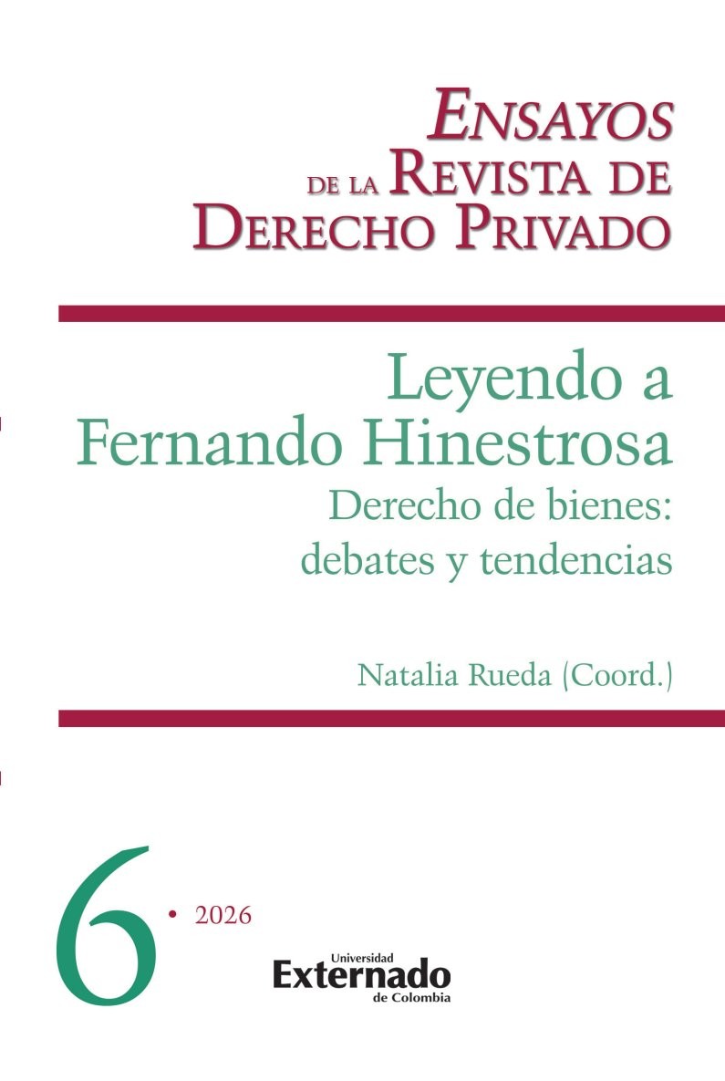 Portada: Leyendo a Fernando Hinestrosa
