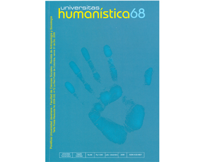 Portada: Universitas Humanística No. 68