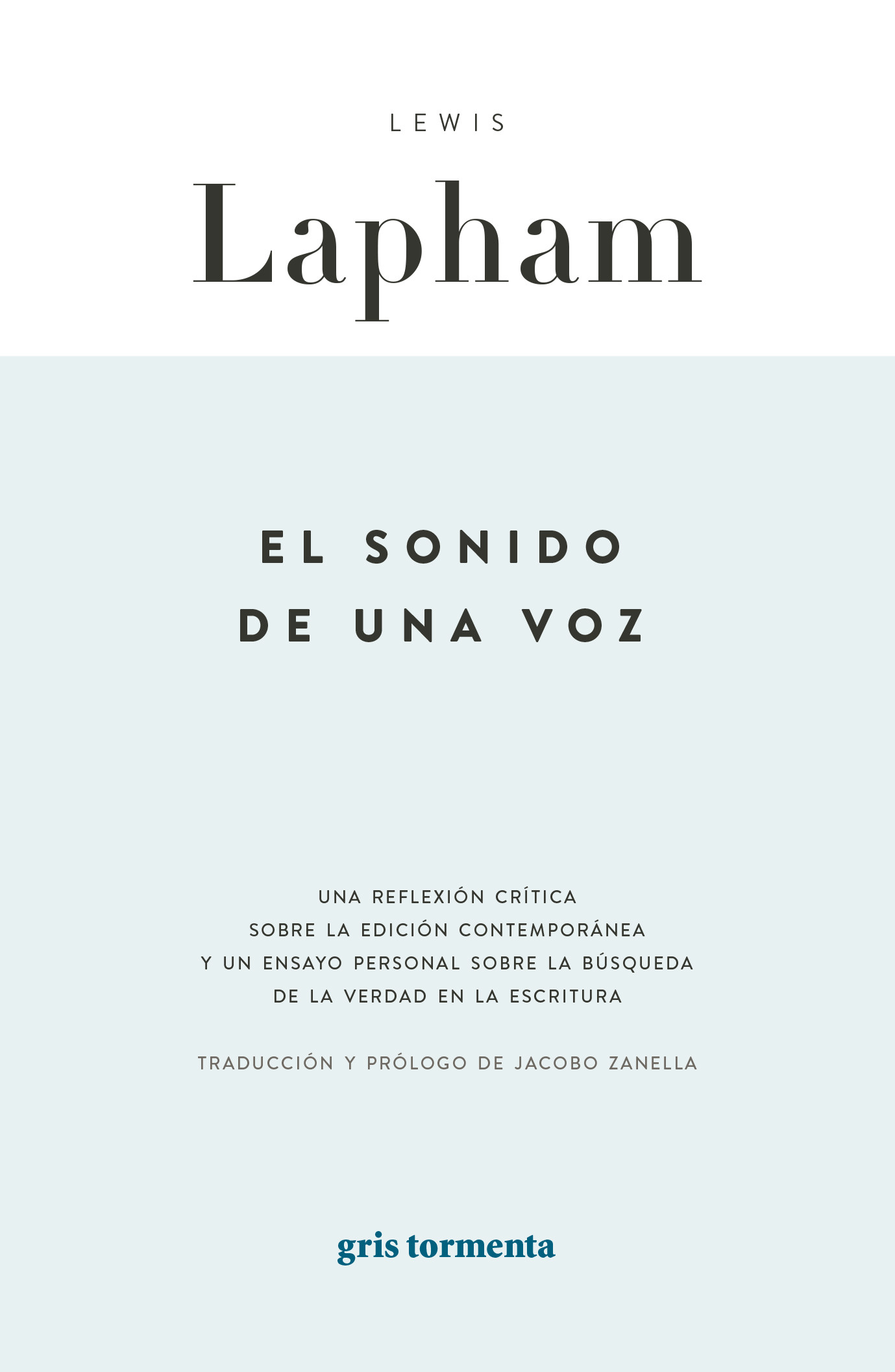 Portada: El sonido de una voz