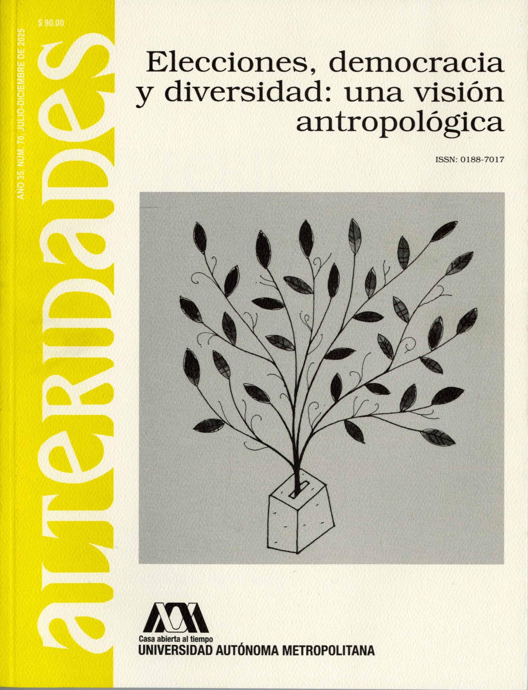 Portada: Revista Alteridades 70