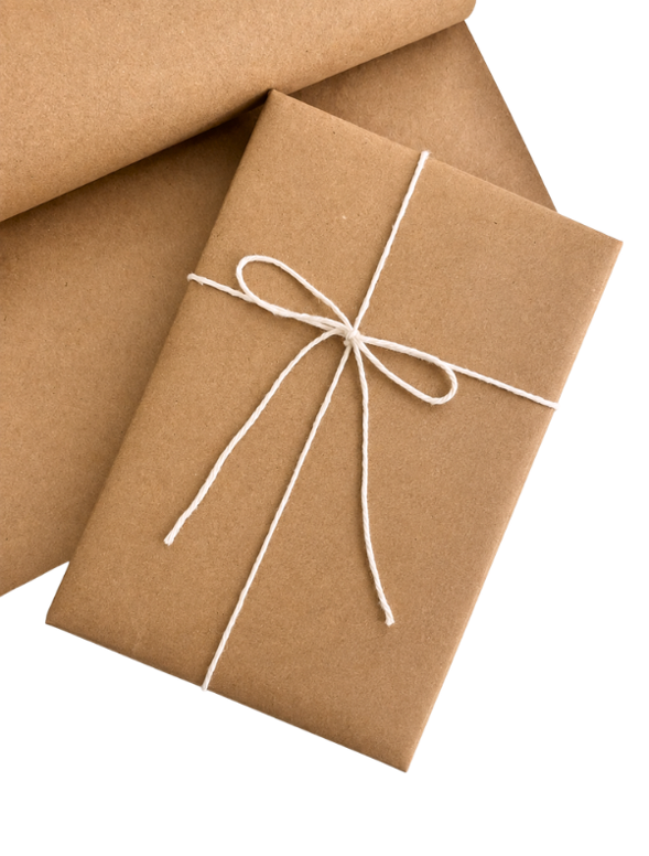 Portada: Papel Kraft regalo para libros
