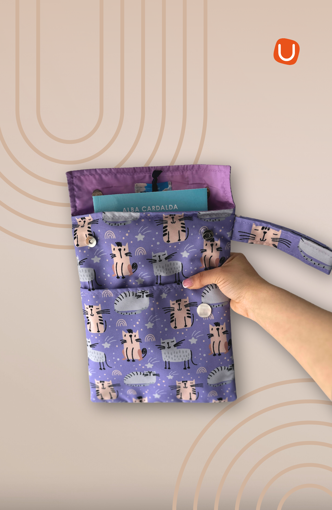 Funda gold - gatitos