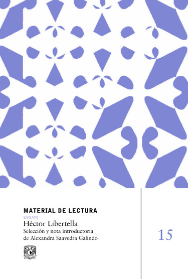 Portada: Héctor Libertella. Material de lectura núm.15. Ensayo