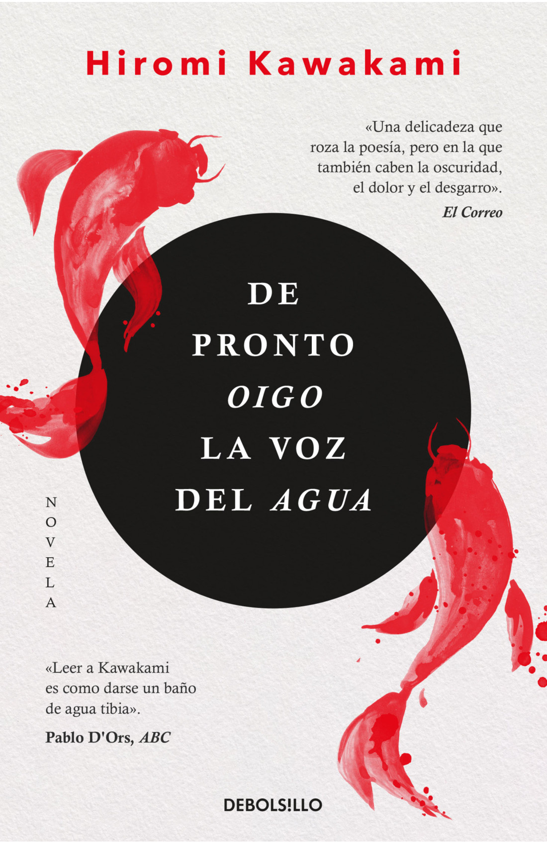 Portada: De pronto oigo la voz del agua