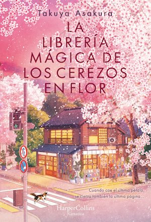 Portada: La librería mágica de los cerezos en flor