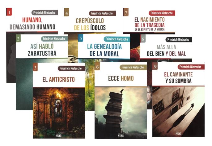 Colección friedrich nietzsche - 9 tomos