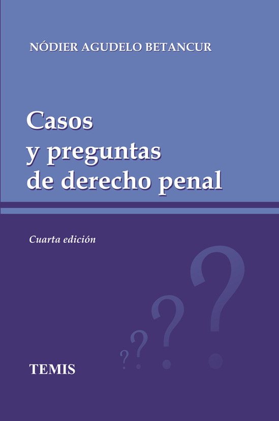 Portada: Casos y preguntas de derecho penal
