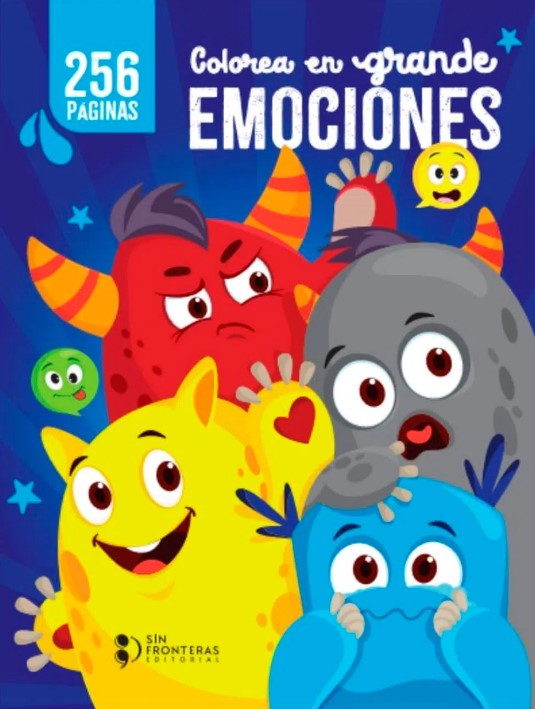 Portada: Colorea en grande Emociones