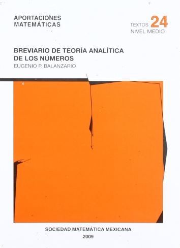 Portada de Breviario De Teoría Analítica De Los Números
