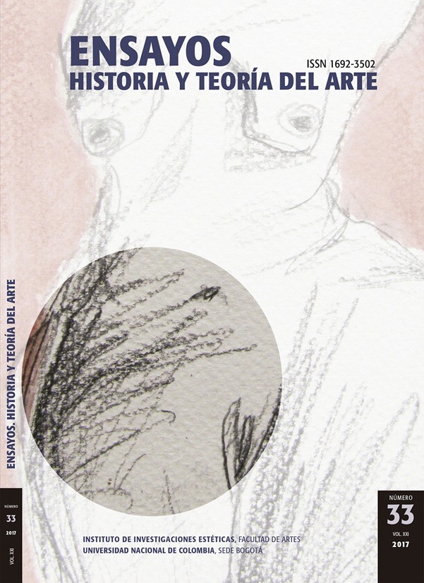 Portada: Revista ensayos historia y teoría del arte. N°.33 Vol.XXI