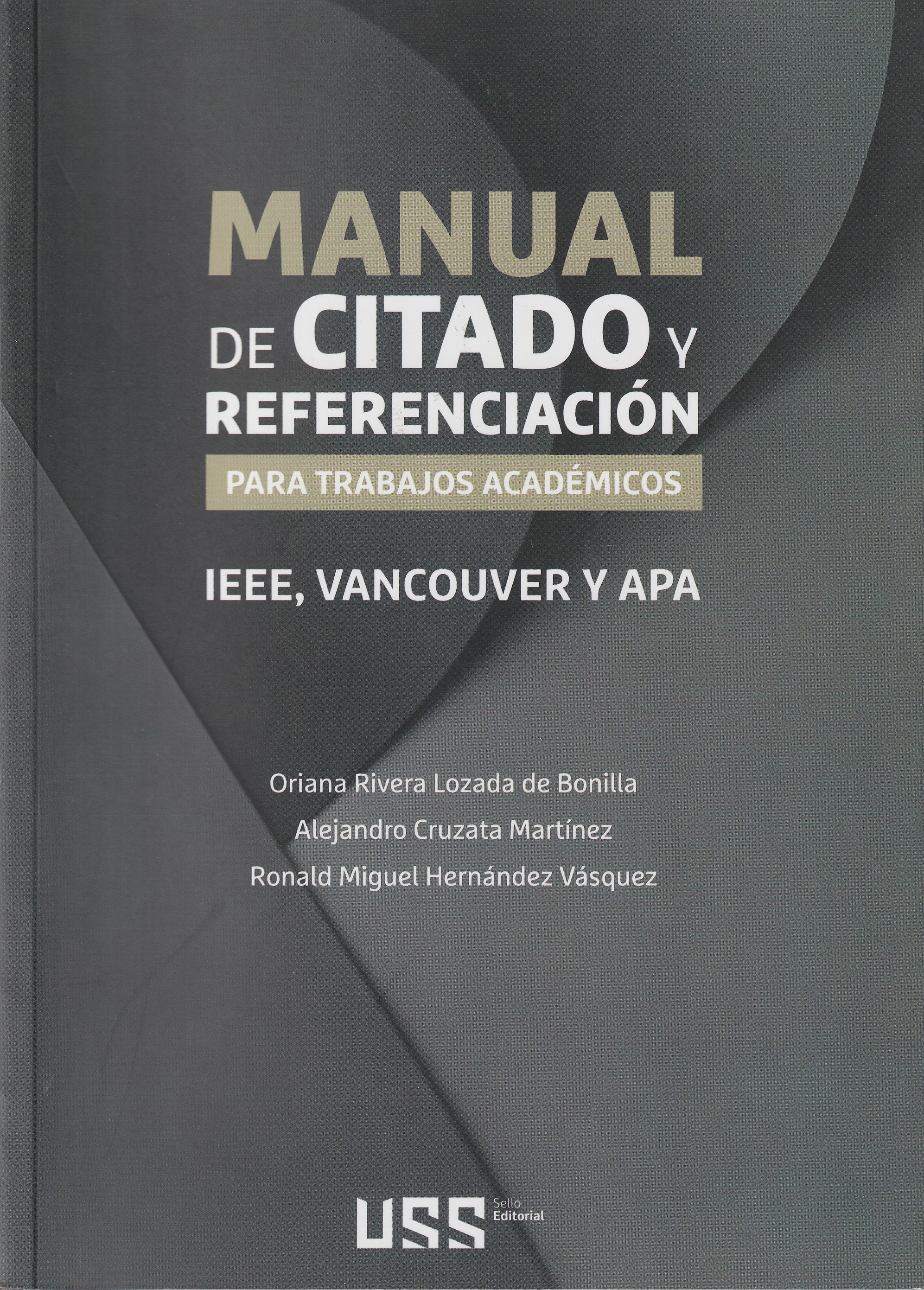 Portada: Manual de citado y referenciación para trabajos académicos