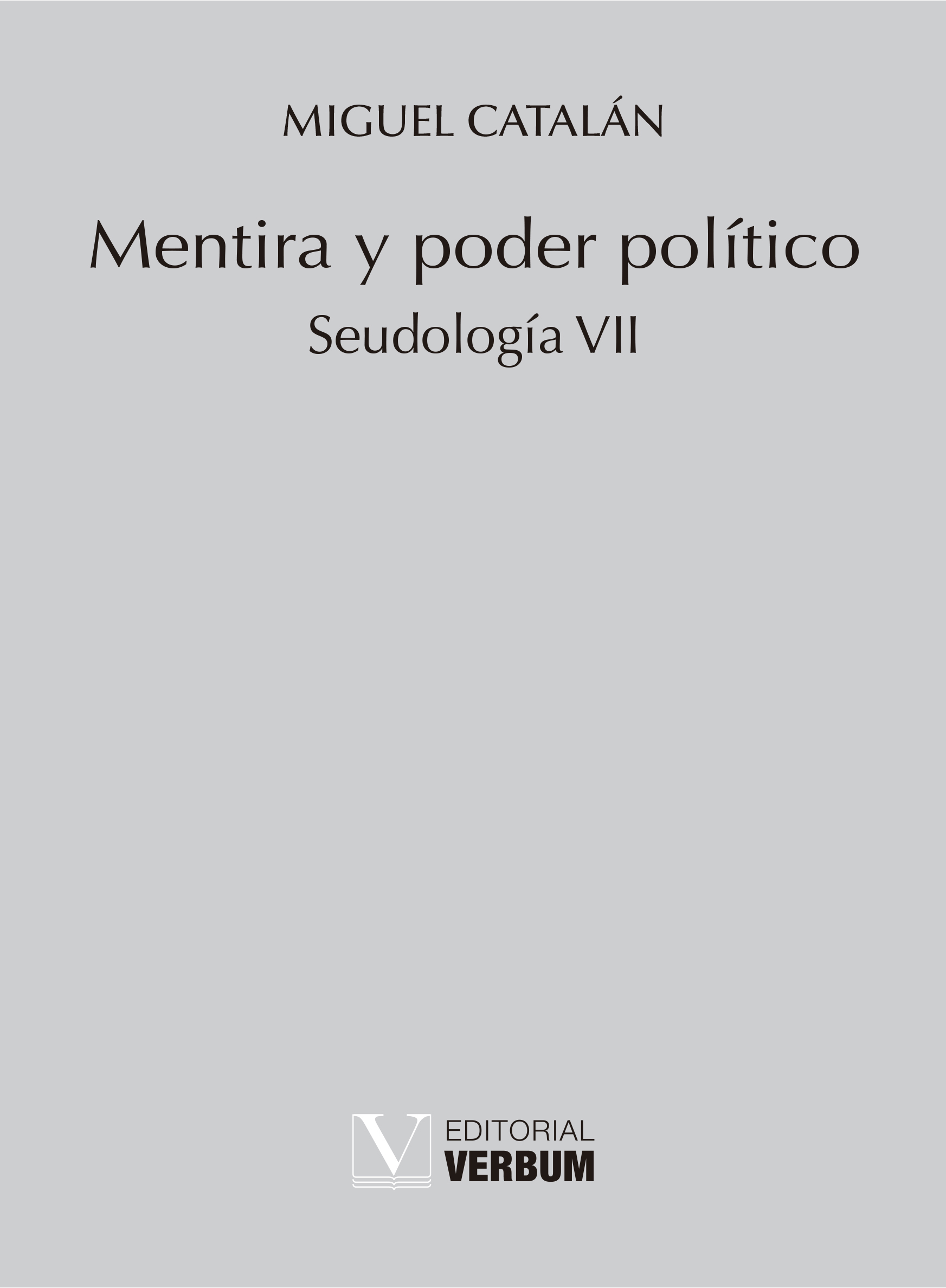 Portada: Mentira y poder político