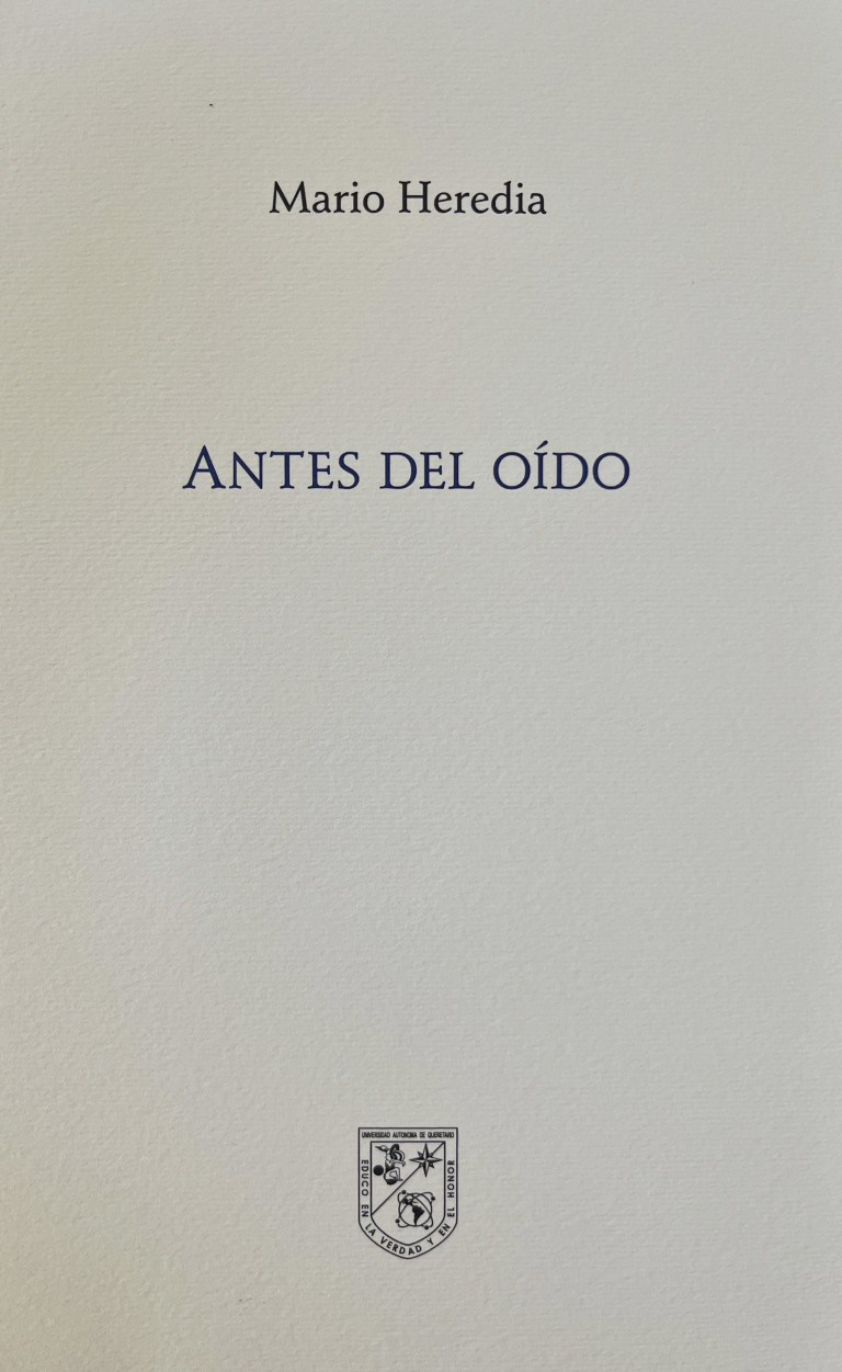 Portada: Antes del oído
