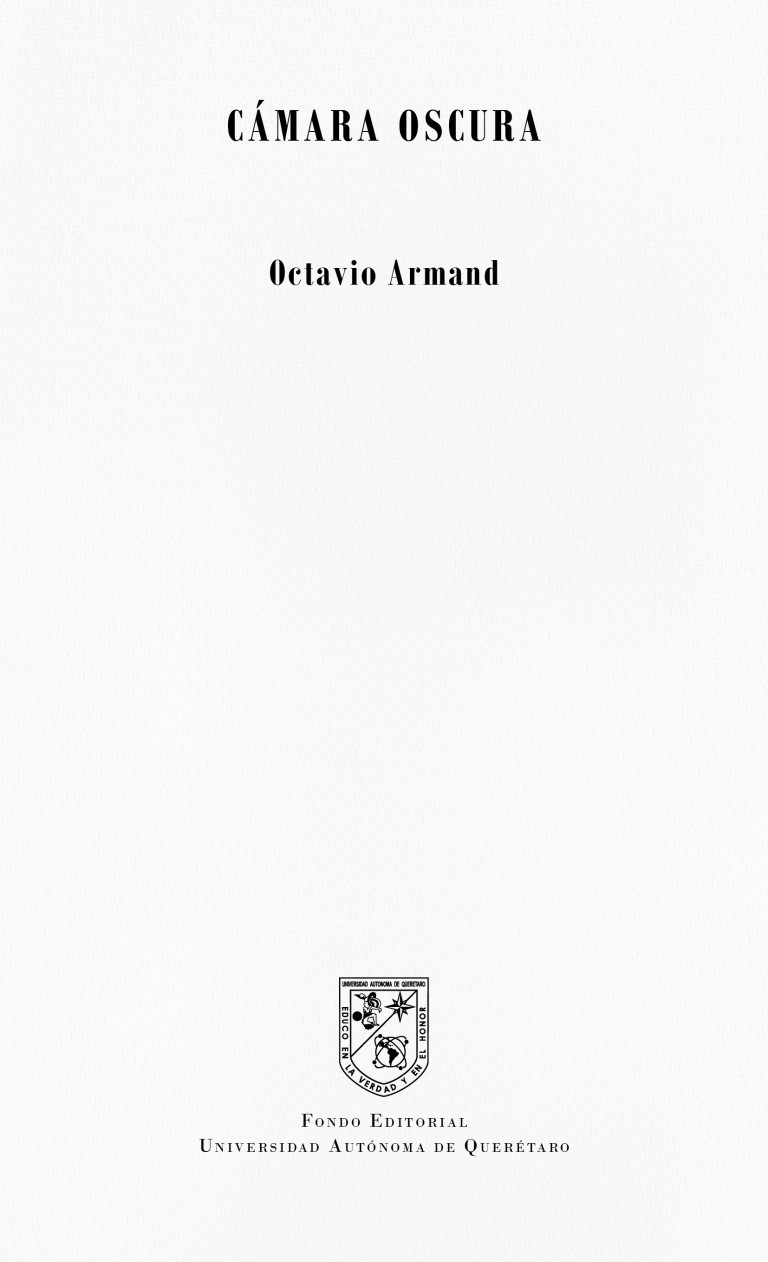 Portada: Cámara oscura