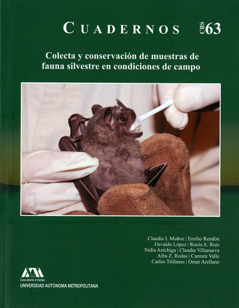 Portada: Colecta y conservación de muestras de fauna silvestre en condiciones de campo