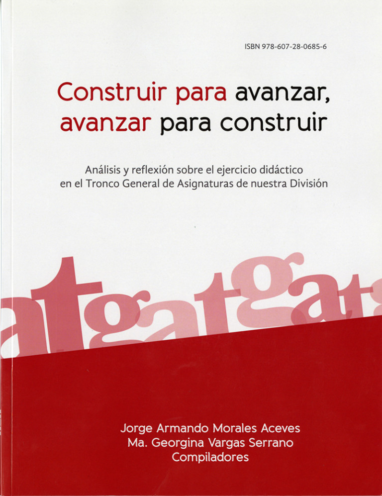 Portada: Construir para avanzar, avanzar para construir