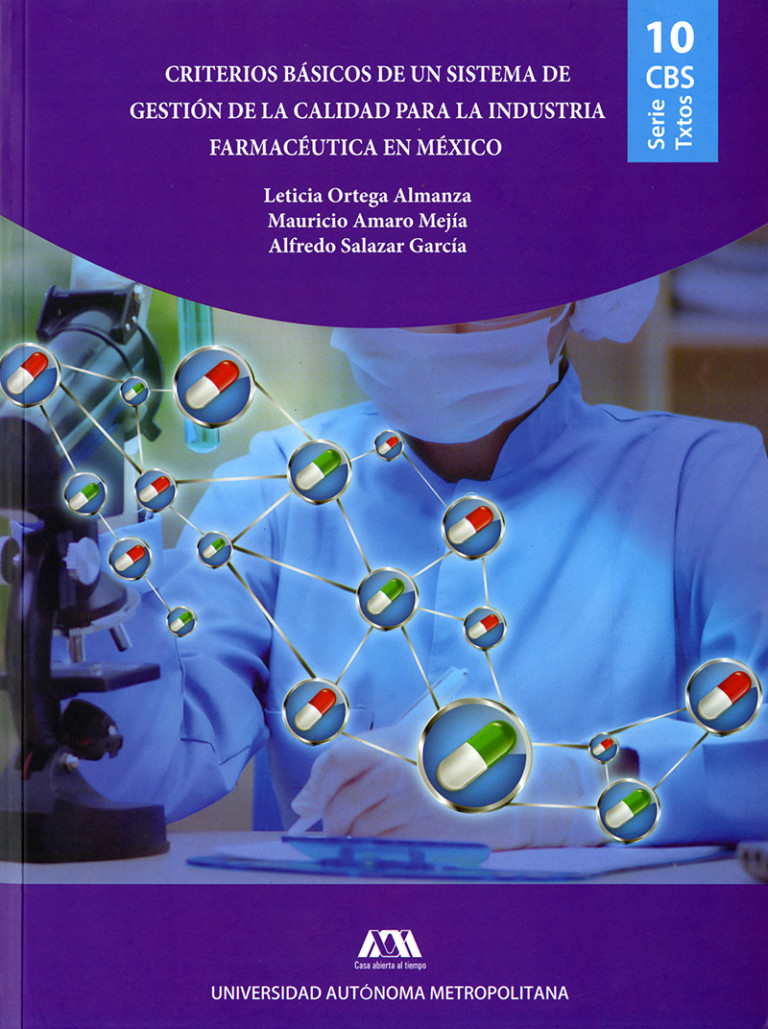 Portada: Criterios básicos de un sistema de gestión de la calidad para la industria farmacéutica en México