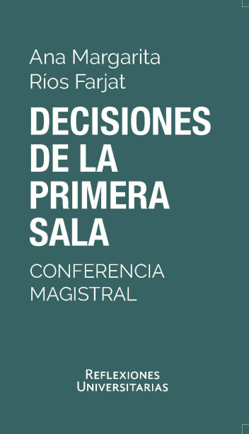 Portada: Decisiones de la primera sala