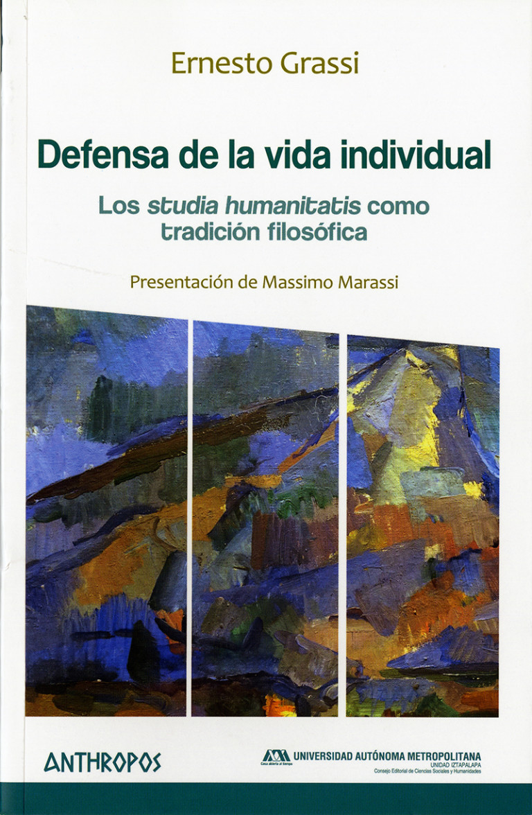 Portada: Defensa de la vida individual