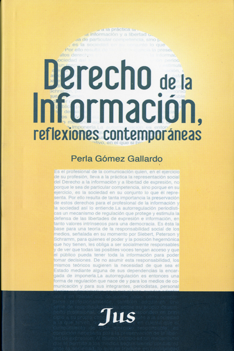Portada: Derecho de la información