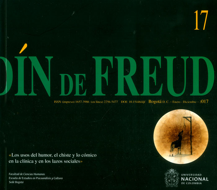 Portada: Desde el jardín de Freud. Revista de psicoanálisis No.17 Los usos del humor, el chiste y lo cómico en la clínica y en los lazos sociales