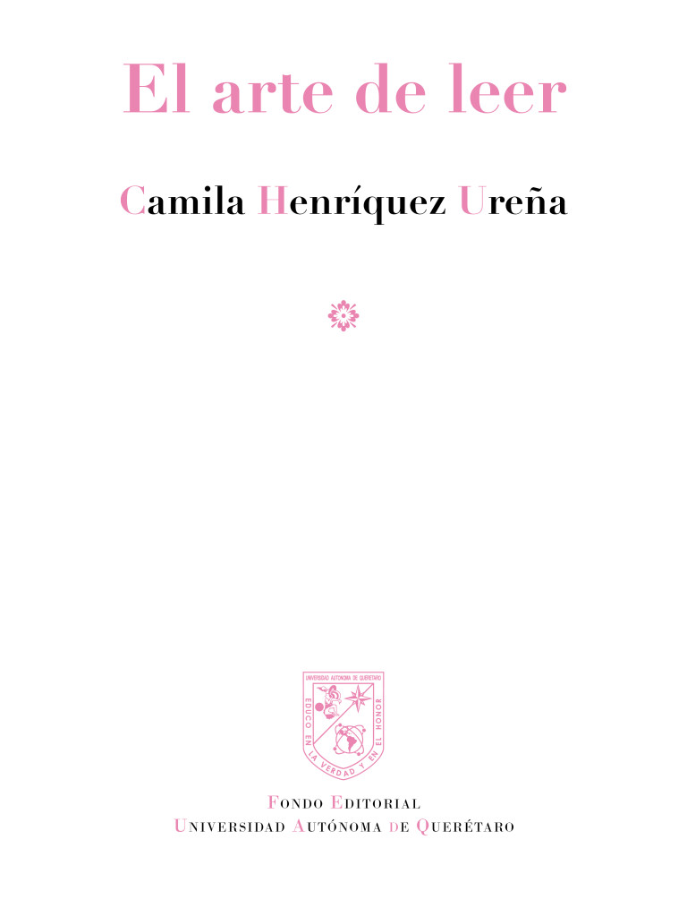 Portada: El arte de leer
