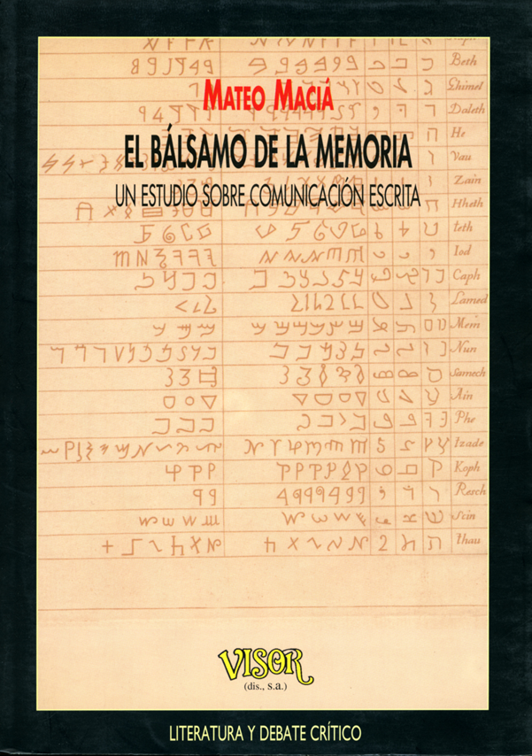 Portada: El bálsamo de la memoria